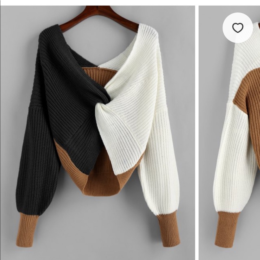 Zaful cropped knit sweater